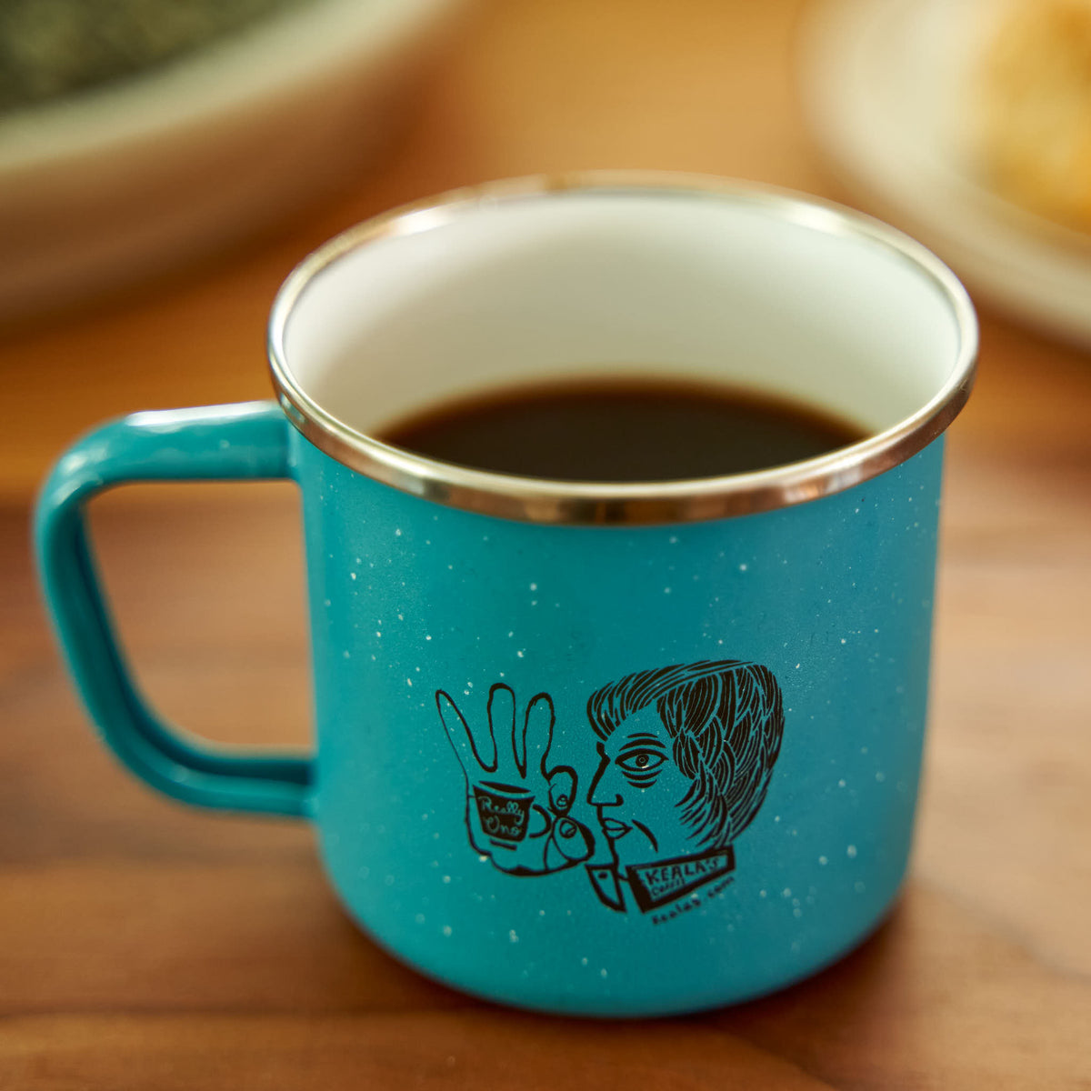 Camper Coffee Mug with Keala's Hawaiian Coffee Logo